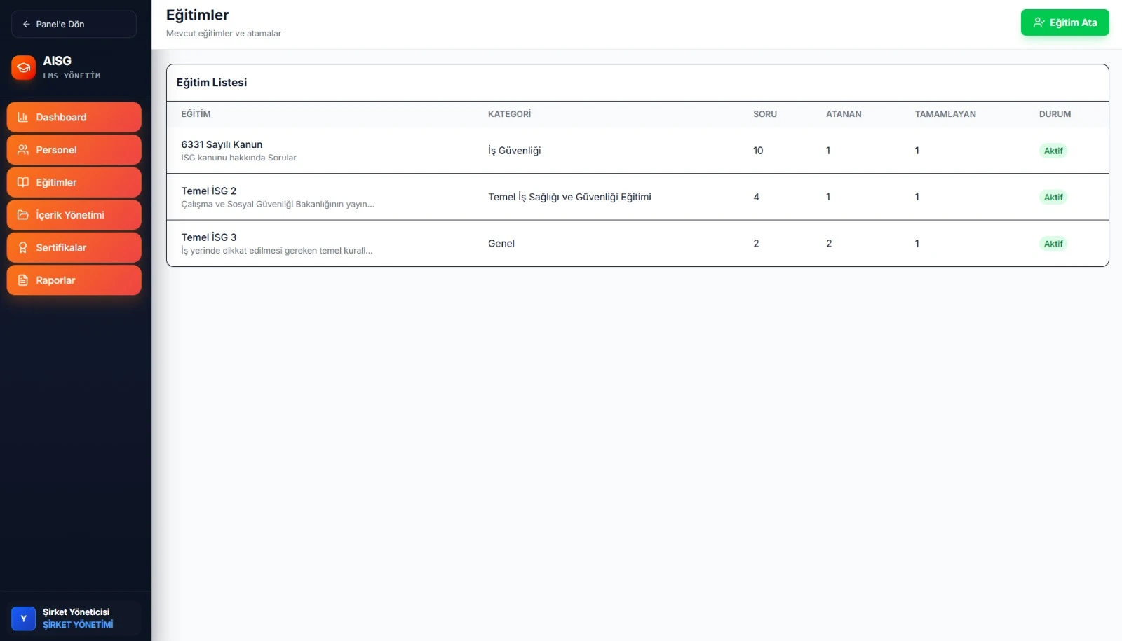 Eğitim yönetimi görseli